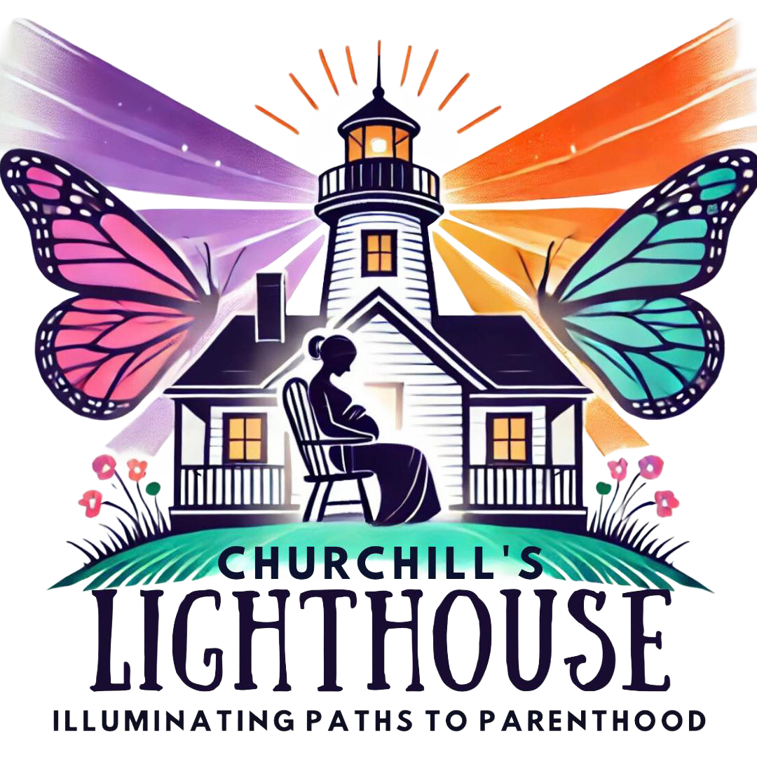 Churchills Lighthouse Logo Dark